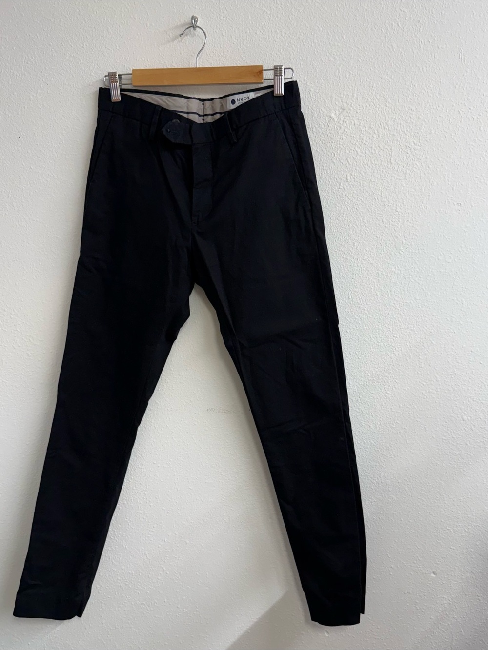 NNO7 Men's Black Chino Pants